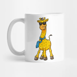 Giraffe Sunglasses Scarf Mug